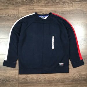 Tommy Hilfiger Men’s Vintage 2002 Tommy Jeans Crewneck Pullover Sweater Size XL